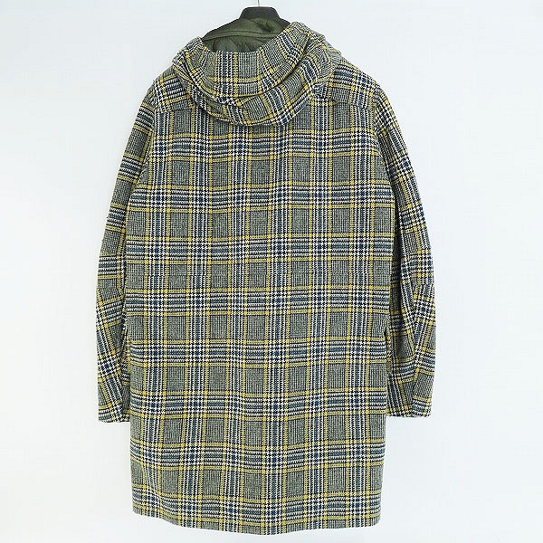 実際に弊社で買取させて頂いた【難有り】JUNYAWATANABE COMME des GARCONS MAN/ジュンヤワタナベ コムデギャルソンマン チェックダッフルコート WP-C015/Lの画像 1枚目
