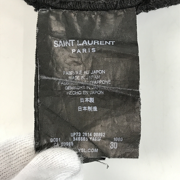 実際に弊社で買取させて頂いたSAINTLAURENT PARIS/サンローラン パリ 14SS  パンツ 346665/30の画像 3枚目
