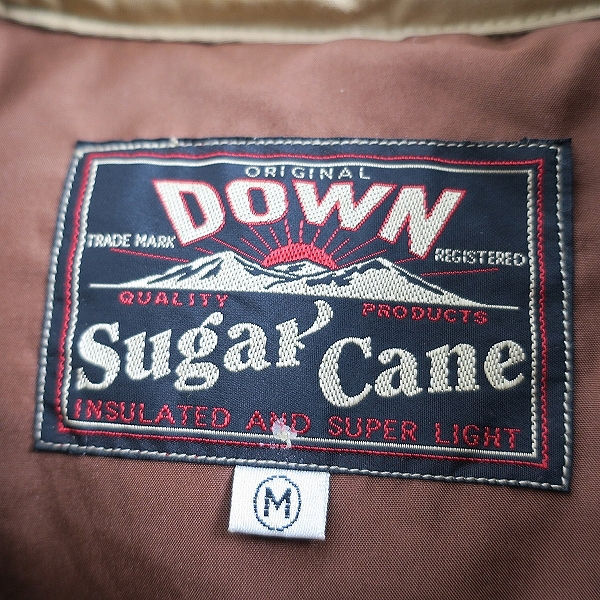実際に弊社で買取させて頂いたSUGAR CANE/シュガーケーン 部分レザーヨークダウンベスト/SC10910/Mの画像 3枚目