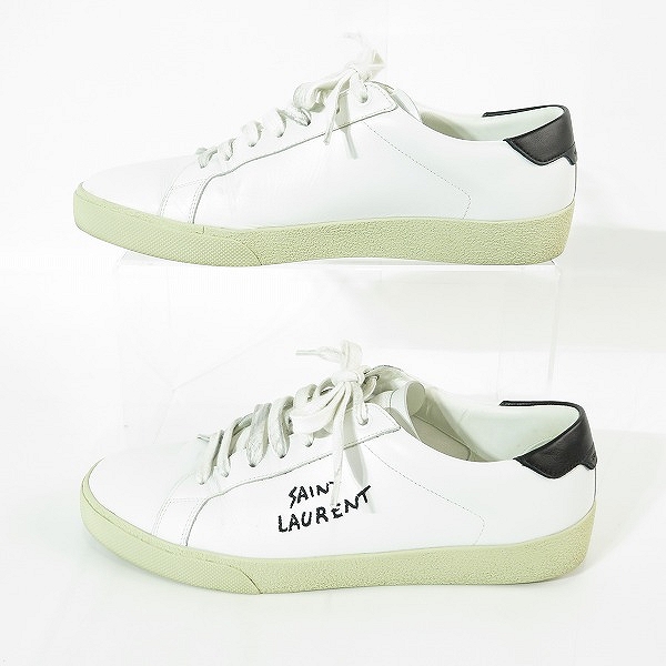 実際に弊社で買取させて頂いたSAINT LAURENT PARIS/サンローランパリ レザースニーカー 610685/41の画像 3枚目