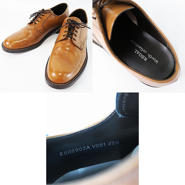 実際に弊社で買取させて頂いたREGAL/リーガル プレーントゥ/チャッカブーツ レザー ビジネスシューズ 3点セットの画像 3枚目