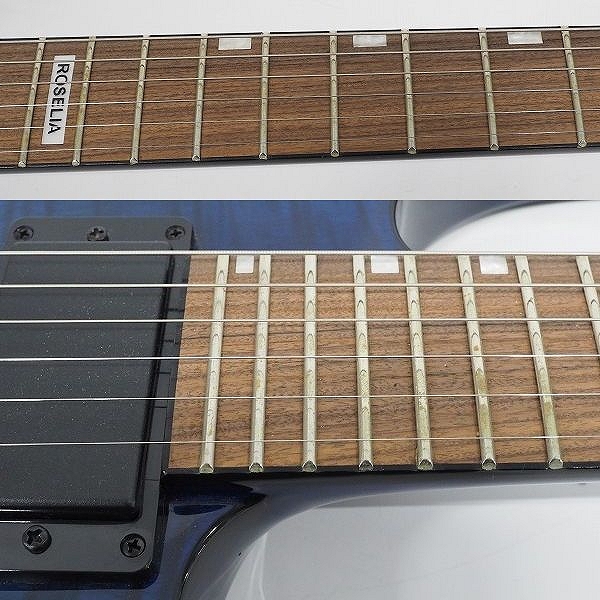 実際に弊社で買取させて頂いた★ESP×バンドリ！コラボ BanG Dream! M-Ⅱ SAYO Roselia 氷川紗夜モデル エレキギター ギグケース付 の画像 4枚目