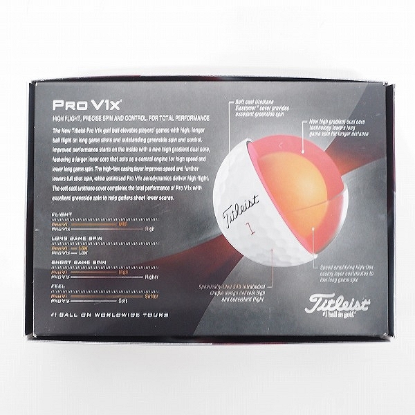 実際に弊社で買取させて頂いた【未使用】Titleist/タイトリスト PRO V1x ゴルフボール ホワイト 1ダースの画像 4枚目