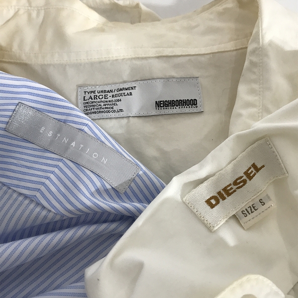実際に弊社で買取させて頂いた【おまとめ】ネイバーフッド/ディーゼル/エストネーション 他 ドレスシャツ/ボタンダウンシャツ 等