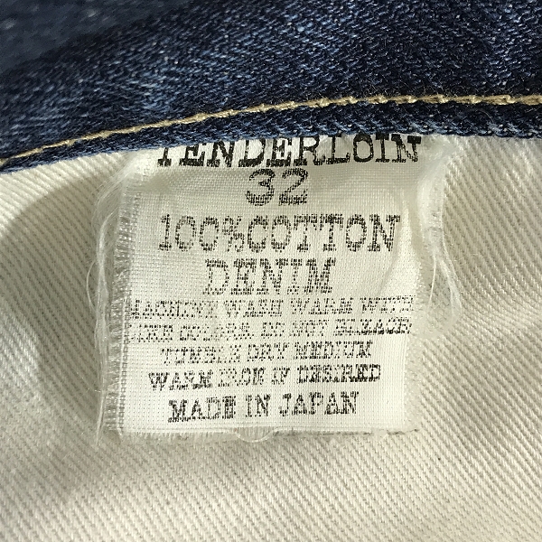 実際に弊社で買取させて頂いたTENDERLOIN/テンダーロイン K7 デニムパンツ/ジーンズ/32の画像 3枚目