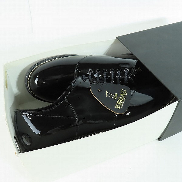 実際に弊社で買取させて頂いた【未使用】REGAL/リーガル ストレートチップ レザーシューズ/ビジネスシューズ ブラック 7569 2051/26の画像 5枚目