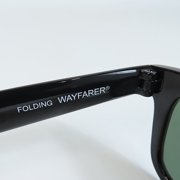 実際に弊社で買取させて頂いたRay-Ban/レイバン FOLDING WAYFARER/ウェイファーラー 折り畳み サングラス/アイウェア ブラック RB4105 601の画像 6枚目
