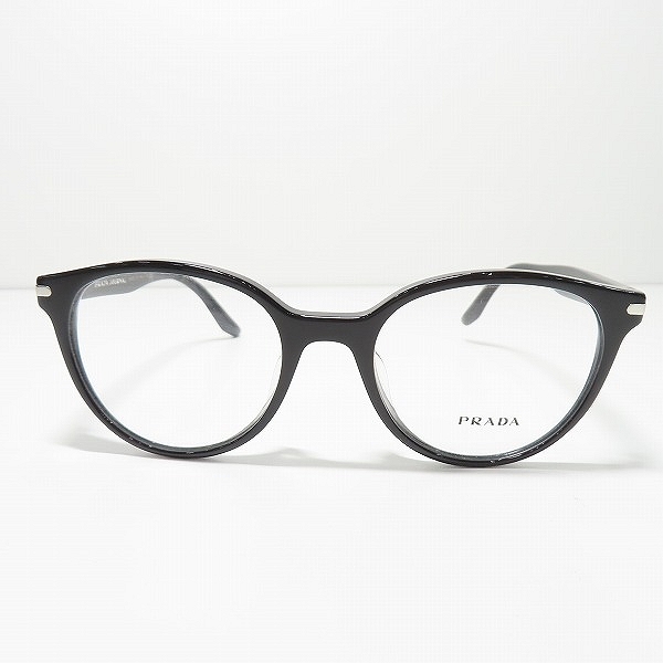 実際に弊社で買取させて頂いた(1)PRADA JOURNAL/プラダ ジャーナル メガネフレーム アイウェア VPR07T-F ブラックの画像 1枚目