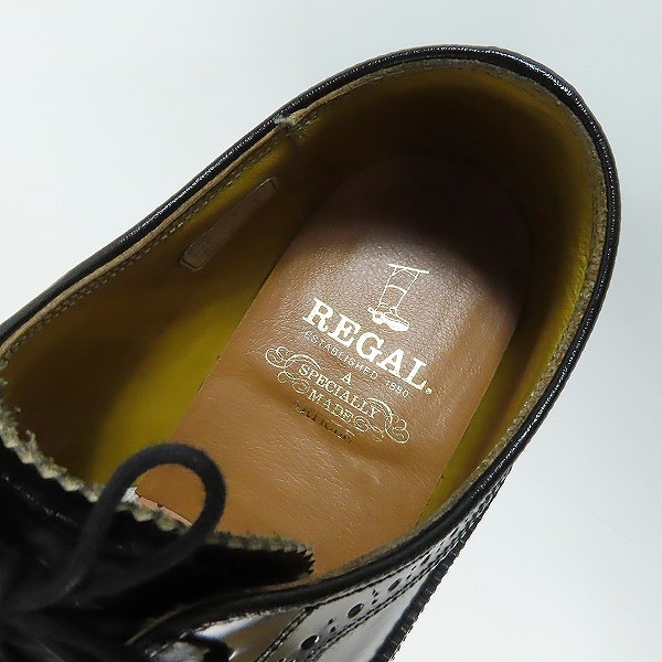 実際に弊社で買取させて頂いたREGAL/リーガル ウィングチップ ビジネスシューズ JR04/25の画像 4枚目