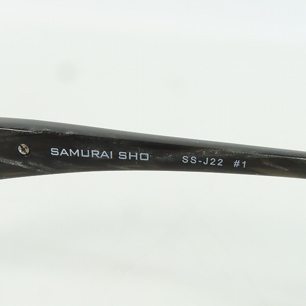 実際に弊社で買取させて頂いたSAMURAI SHO/サムライ翔 チタン 眼鏡/メガネフレーム/アイウェア SS-J22 #1の画像 6枚目