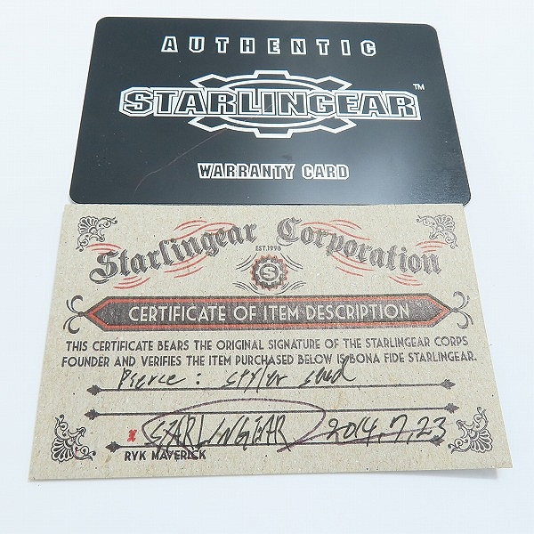 実際に弊社で買取させて頂いた【ギャラ付き】STARLINGEAR/スターリンギア ギアスタッド ピアスの画像 8枚目