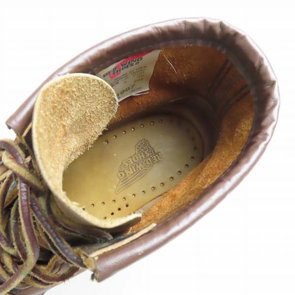 実際に弊社で買取させて頂いたRED WING/レッドウィング 6inch Classic MOC 6インチ クラシックモック 1907/US7 の画像 4枚目