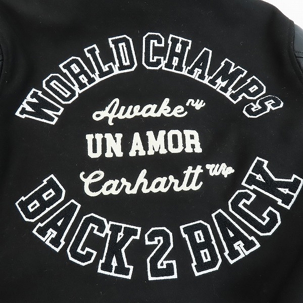 実際に弊社で買取させて頂いたCarhartt WIP×Awake NY/カーハート×アウェイク ニューヨーク Teddy Jacket 23ss スタジャン/Mの画像 7枚目