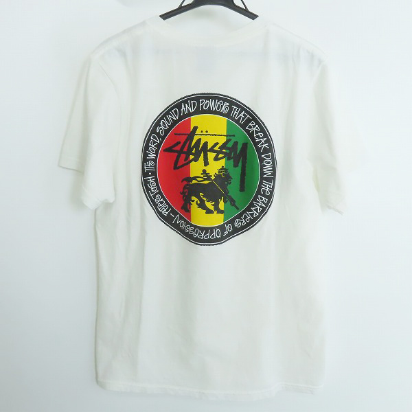 実際に弊社で買取させて頂いたSTUSSY/ステューシー ラスタプリント バックプリント Tシャツ/Sの画像 1枚目