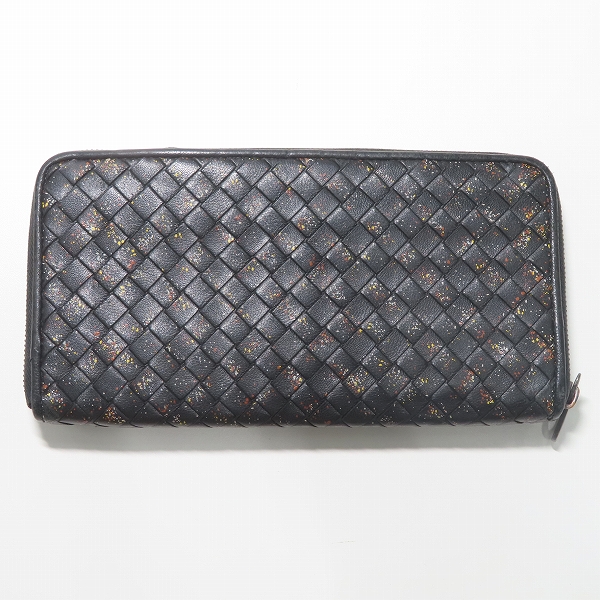 実際に弊社で買取させて頂いたBOTTEGA VENETA/ボッテガヴェネタ イントレチャート ラウンドファスナーウォレット/長財布の画像 1枚目