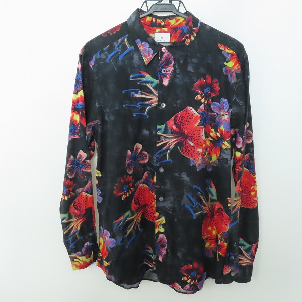 実際に弊社で買取させて頂いたPS Paul Smith/ポールスミス フラワーパターン ロングスリーブシャツ L