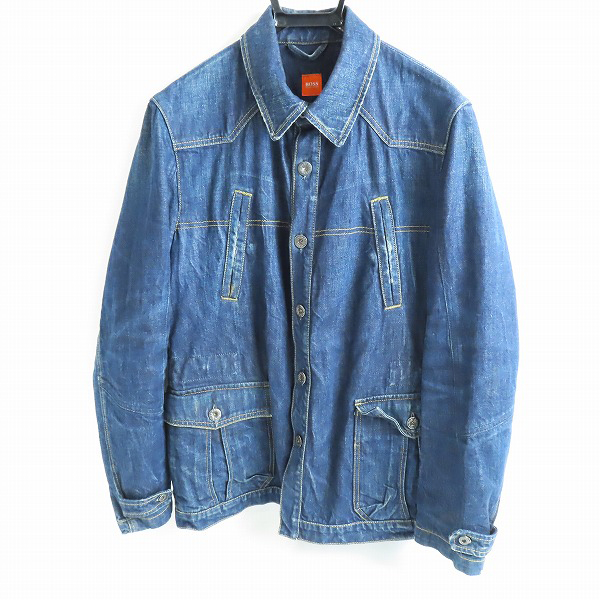 実際に弊社で買取させて頂いたHUGO BOSS/ヒューゴボス インディゴ デニムジャケット US/40R