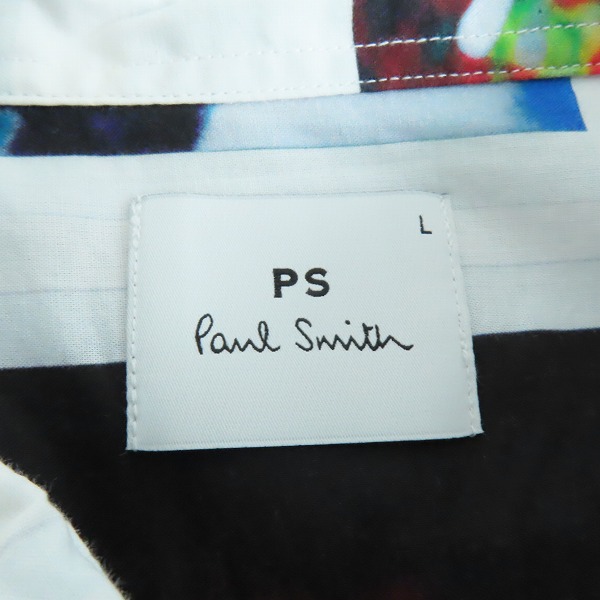実際に弊社で買取させて頂いたPS Paul Smith/ポールスミス 総柄 シャツ PY-CR-77658 MK.122308/Lの画像 2枚目