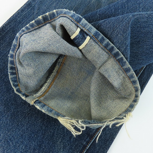 実際に弊社で買取させて頂いた【難あり】LEVI'S/リーバイス 501XX 復刻 バレンシア工場製 ビッグE ボタン裏555 デニムパンツ/W34の画像 9枚目