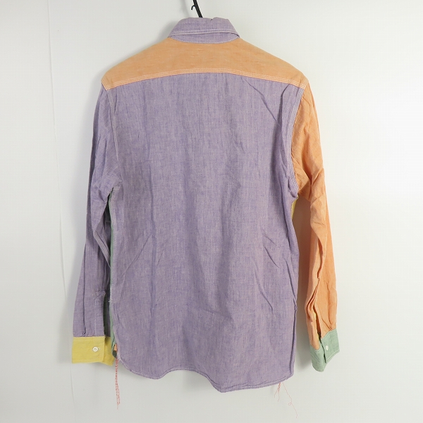 実際に弊社で買取させて頂いたSUGAR CANE/シュガーケーン マルチカラー 長袖シャツ SC25208/Lの画像 1枚目