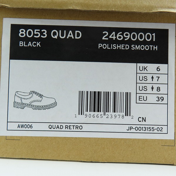 実際に弊社で買取させて頂いたDr.Martens/ドクターマーチン 5ホール レザーシューズ 8053 QUAD 24690001/UK6の画像 8枚目