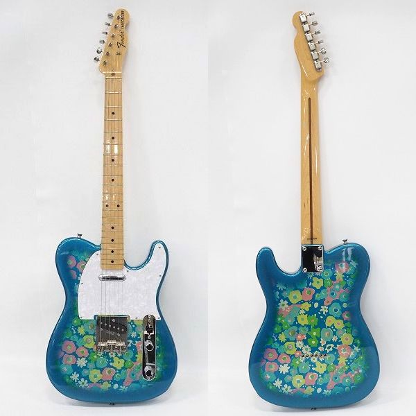 実際に弊社で買取させて頂いた★Fender Japan/フェンダージャパン TL69 BFL Telecaster/テレキャスター ブルーフラワー エレキギター ハードケース付の画像 2枚目