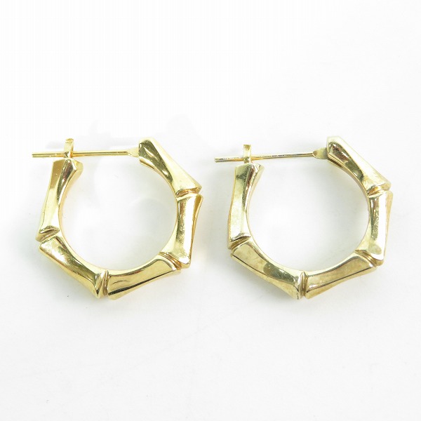 実際に弊社で買取させて頂いたGARNI/ガルニ クロッケリー バンブー ピアス GP20029の画像 2枚目