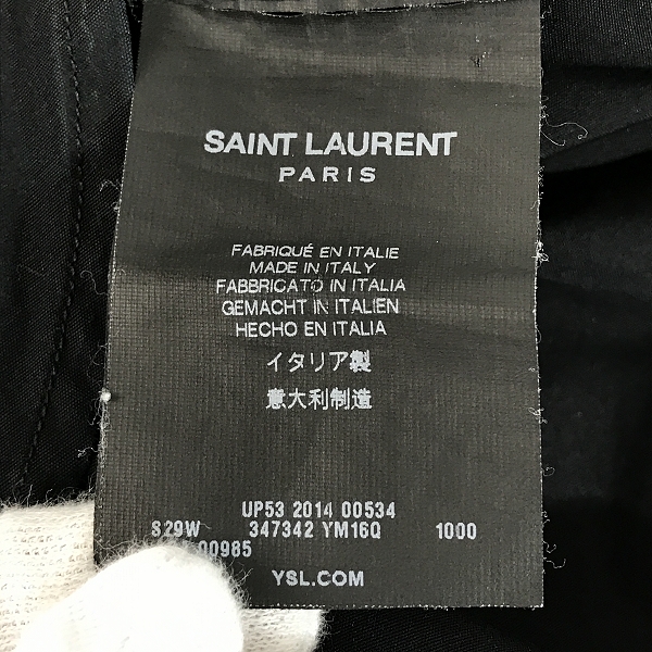 実際に弊社で買取させて頂いたSAINT LAURENT PARIS/サンローランパリ 長袖シャツ 347342 YM16Q/37の画像 5枚目