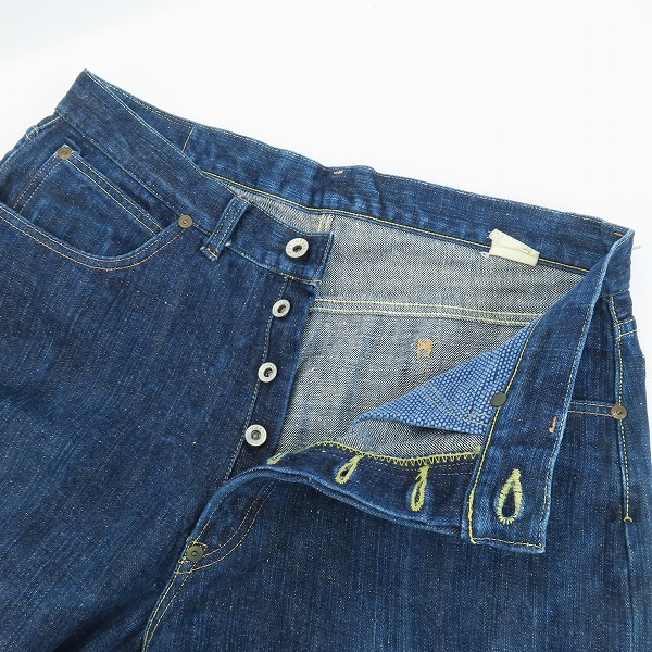 実際に弊社で買取させて頂いたSUGAR CANE/シュガーケーン 砂糖黍 琉球藍染 デニム SC40300N/W34の画像 3枚目