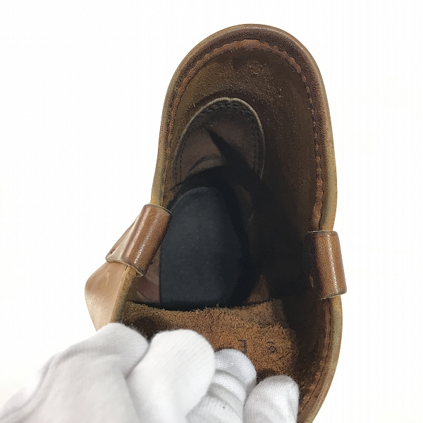 実際に弊社で買取させて頂いたRED WING/レッドウイング 90's 866 緑犬タグ アイリッシュセッター ペコスブーツ /9Eの画像 4枚目