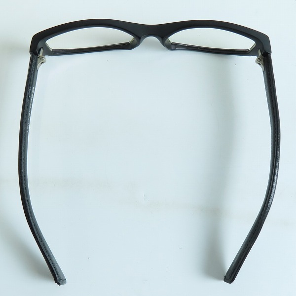 実際に弊社で買取させて頂いたless than human/レスザンヒューマン アイウエア/メガネフレーム テンプル 革ケース付の画像 3枚目
