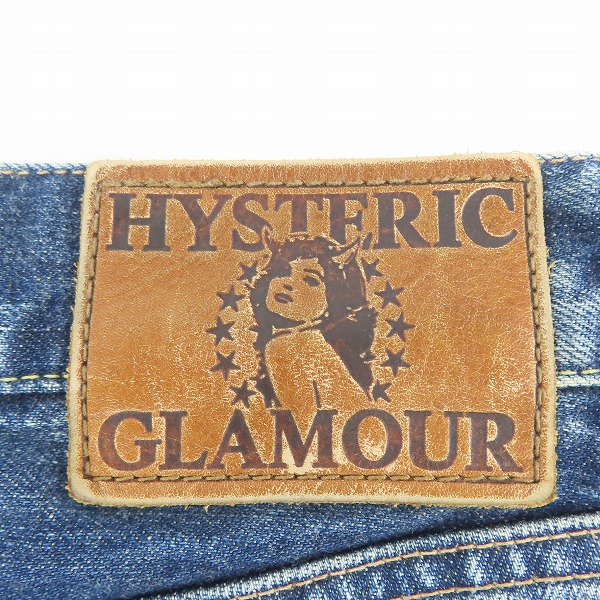 実際に弊社で買取させて頂いたHYSTERIC GLAMOUR/ヒステリックグラマー DEEP BLUE 加工 スタッズ デニムパンツ 0203AP06/34の画像 2枚目
