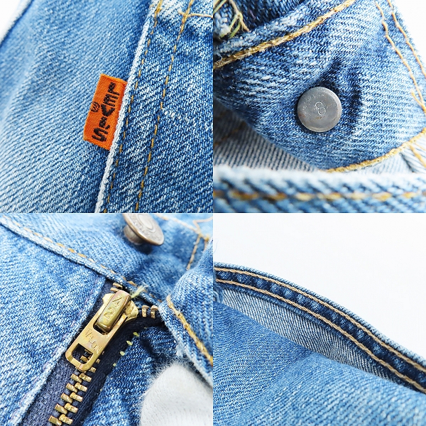 実際に弊社で買取させて頂いたLEVIS/リーバイス 606 ビッグE オレンジタブ 刻印8 TALON/タロンジップ/ヴィンテージ デニムパンツの画像 3枚目