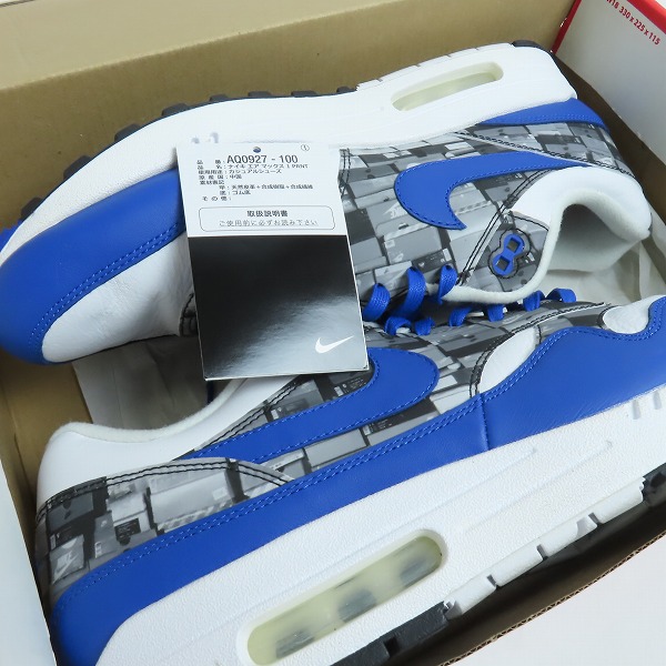 実際に弊社で買取させて頂いたNIKE×atmos/ナイキ×アトモス AIR MAX 1 PRNT/エアマックス1 プリント AQ0927-100 29.5の画像 8枚目