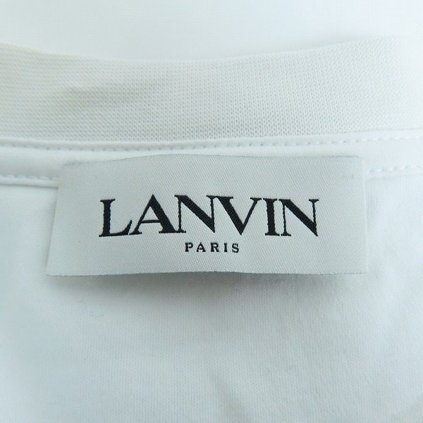 実際に弊社で買取させて頂いたLANVIN/ランバン フロントロゴ 刺繍 半袖 Tシャツ/2XLの画像 2枚目