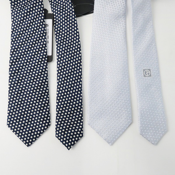 実際に弊社で買取させて頂いた【未使用】GIORGIO ARMANI/ジョルジオ アルマーニ シルク ネクタイ 2点セットの画像 1枚目