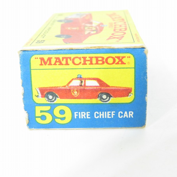 実際に弊社で買取させて頂いたMATCHBOX/マルチボックス No.59 FIRE CHIEF CAR/ファイアーチーフカー/消防指揮車 ミニカーの画像 8枚目