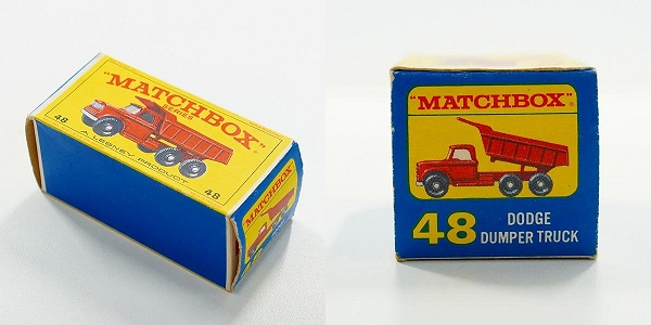 実際に弊社で買取させて頂いたMATCHBOX/マッチボックス No.48 DODGE DUMPER TRUCK/ダッジ ダンパー トラック ミニカーの画像 9枚目