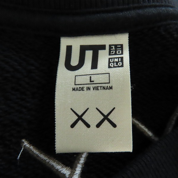 実際に弊社で買取させて頂いたUNIQLO×KAWS/ユニクロ×カウズ プルオーバー スウェット/Lの画像 2枚目