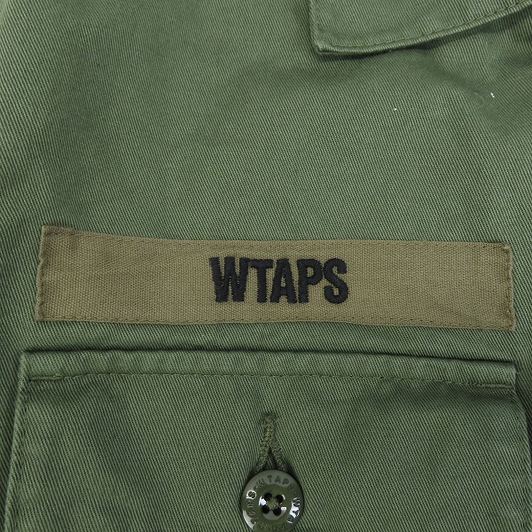 実際に弊社で買取させて頂いた【未使用】WTAPS/ダブルタップス 17AW BUDS LS 01 SHIRT ミリタリーシャツ 172WVDT-SHM01/01の画像 7枚目