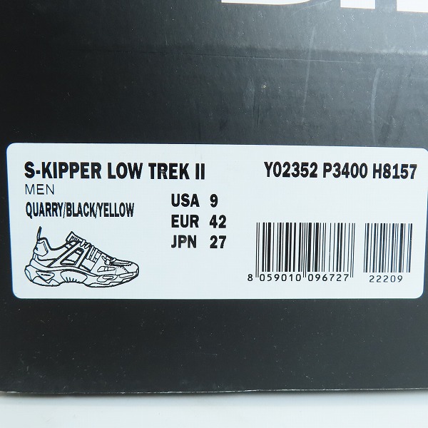 実際に弊社で買取させて頂いたDIESEL/ディーゼル S-KIPPER LOW TREK II ダットスニーカー/27の画像 9枚目