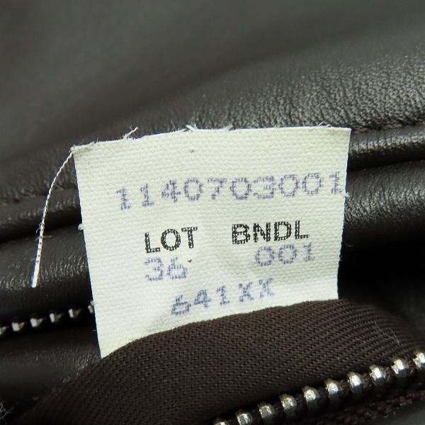 実際に弊社で買取させて頂いたSchott/ショット 641XX USA製 カウレザー シングルライダース ジャケット 7009/36の画像 3枚目