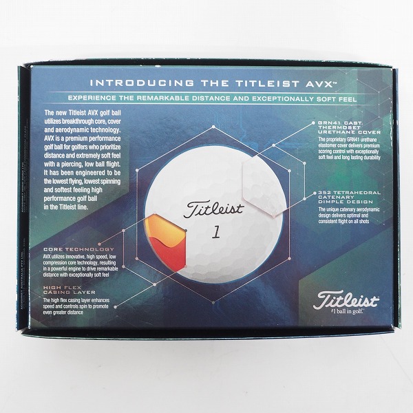 実際に弊社で買取させて頂いた【未使用】Titleist/タイトリスト AVX ゴルフボール ホワイト 1ダースの画像 4枚目