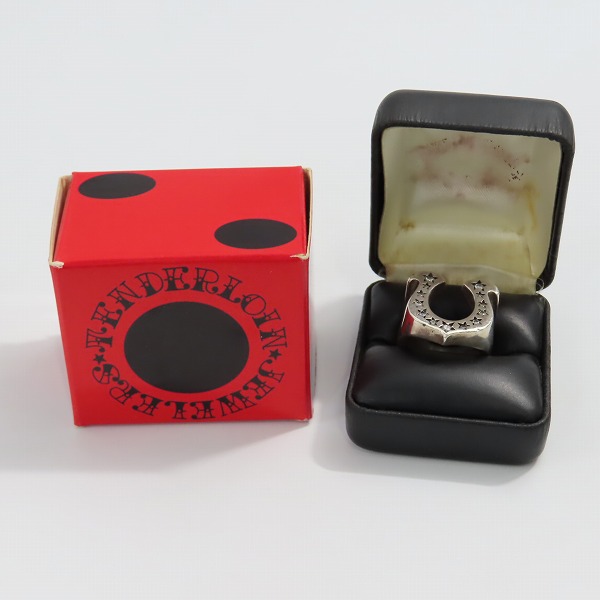 実際に弊社で買取させて頂いたTENDERLOIN/テンダーロイン ホースシューリング SV925 w/ダイヤ 12-14.5号の画像 9枚目