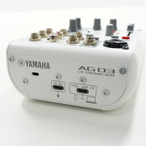 実際に弊社で買取させて頂いたYAMAHA/ヤマハ AG03 MK2 ライブストリーミングミキサー 通電確認済みの画像 5枚目