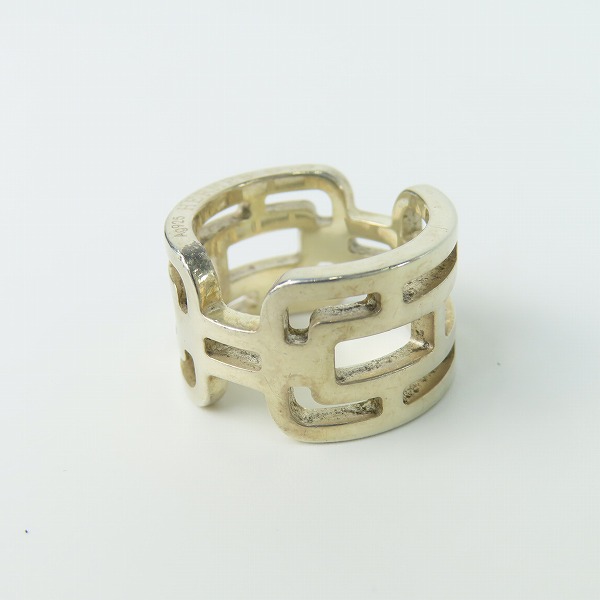 実際に弊社で買取させて頂いたHERMES/エルメス リング アルカンPM シルバー Ag925/52 11.5-12.5号