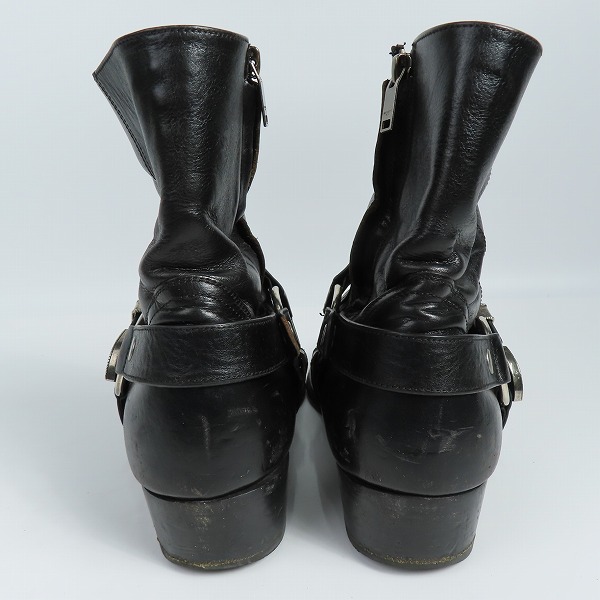 実際に弊社で買取させて頂いたSAINT LAURENT PARIS/サンローランパリ  19SS バックル装飾ワイアットハーネスブーツ 553604/40の画像 1枚目