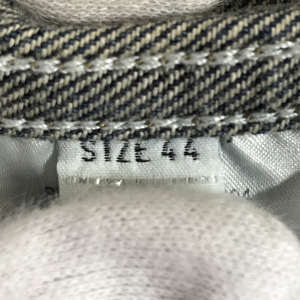 実際に弊社で買取させて頂いたDIESEL BLACK GOLD/ディーゼル ブラックゴールド デニムジャケット/44の画像 3枚目