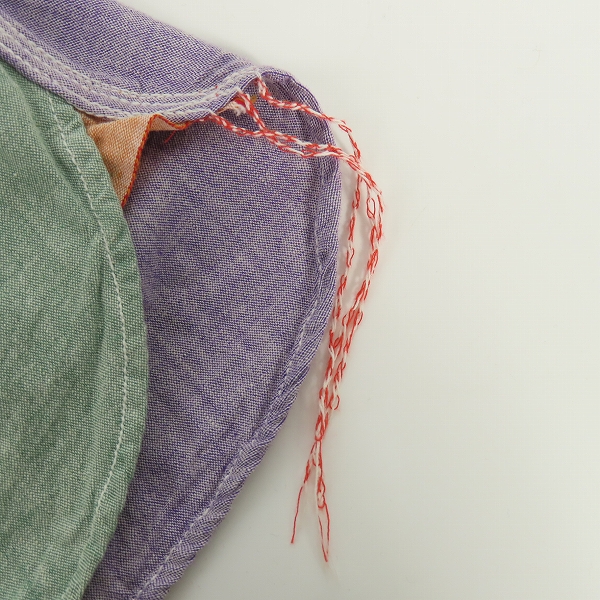 実際に弊社で買取させて頂いたSUGAR CANE/シュガーケーン マルチカラー 長袖シャツ SC25208/Lの画像 6枚目