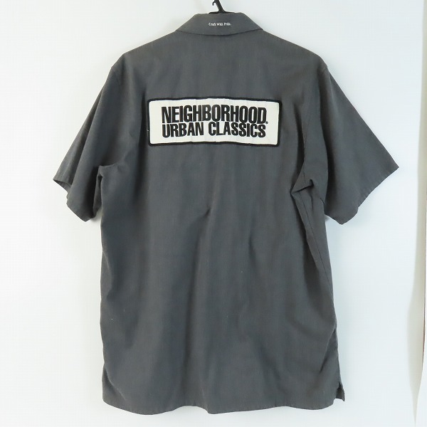 実際に弊社で買取させて頂いたNEIGHBORHOOD/ネイバーフッド  CLASSIC WORK STRIPE C-SHIRT クラシックワークシャツ 半袖 161TSNH-SHM02 /XL
